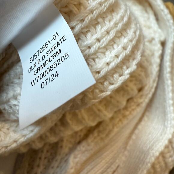 NWT Old Navy Sweater Overalls Romper Cream Baby 3-6 Months Boy Girl - Picture 7 of 8